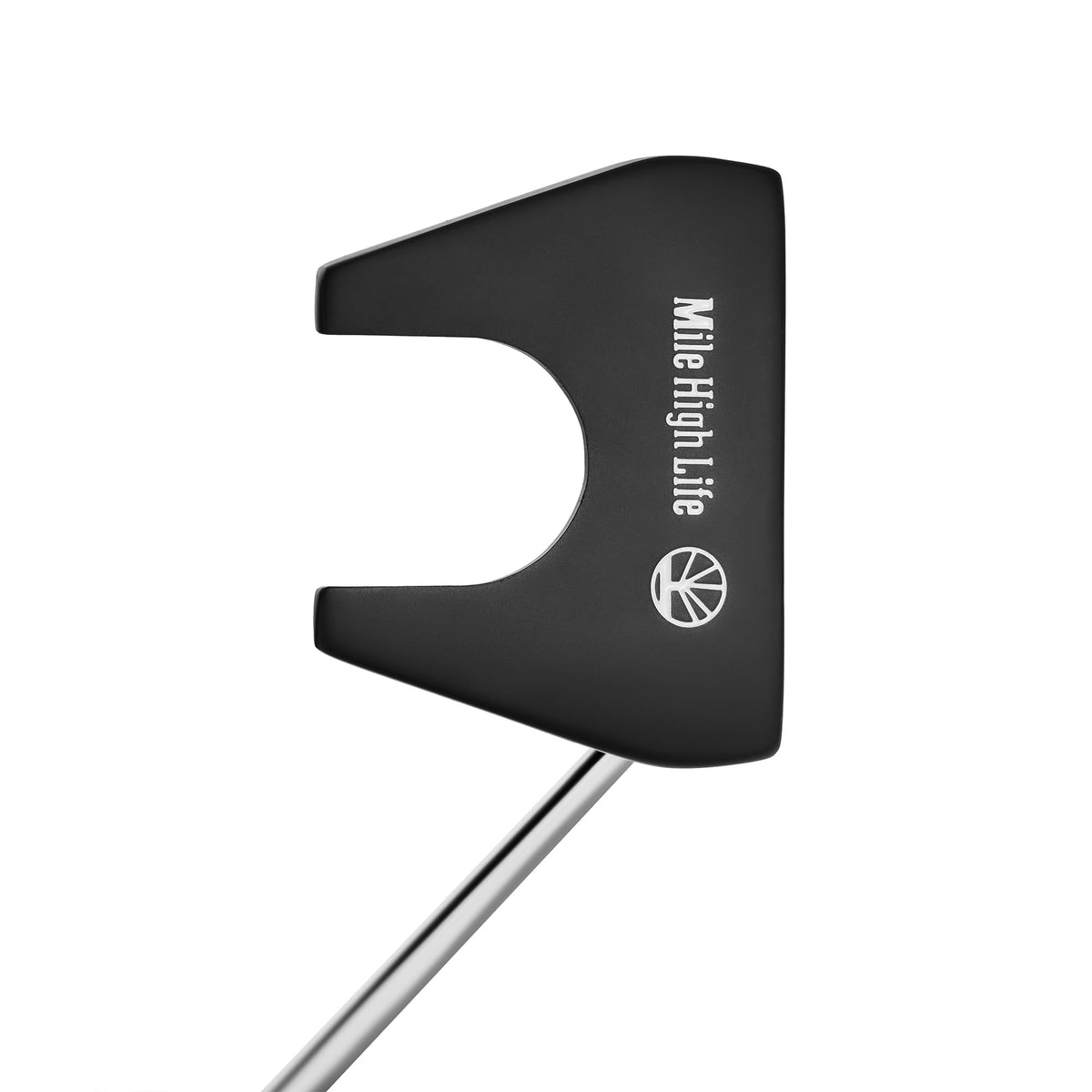 Right-Handed Matte Black Golf Putter with Aim Line & Grip G9356