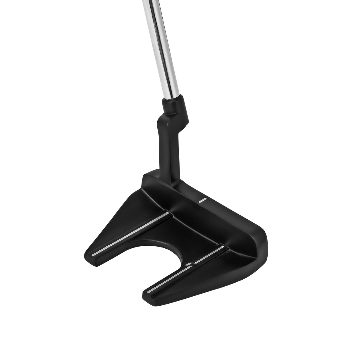 Right-Handed Matte Black Golf Putter with Aim Line & Grip G9356