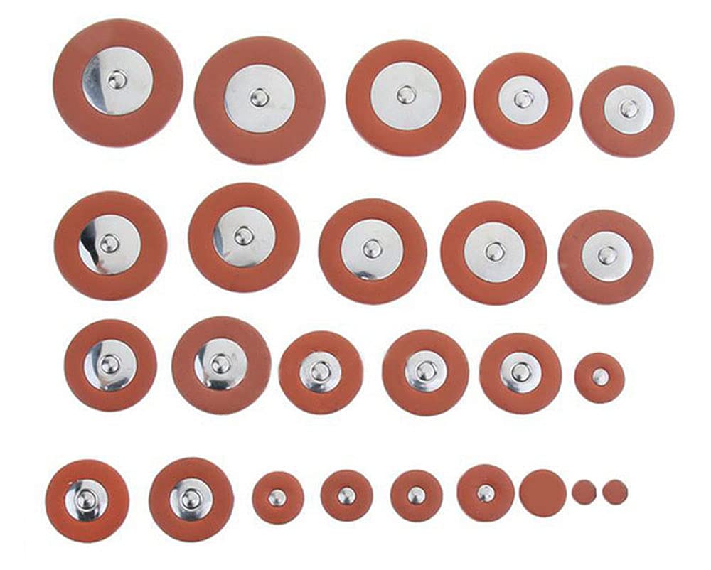 25 Pieces Leather Alto Sax Pads Replacement Set L47070