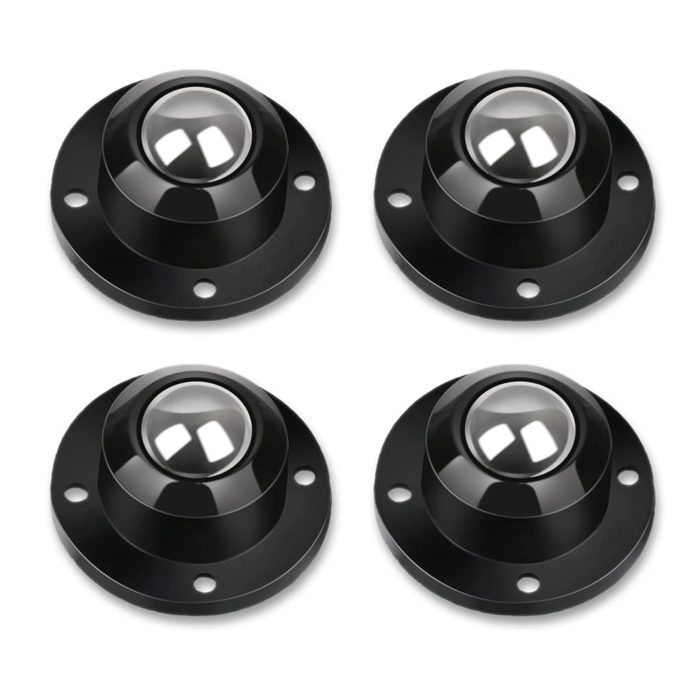 Self Adhesive Caster Wheels 0.8 Inch Black 4 Pack I792
