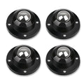 Self Adhesive Caster Wheels 0.8 Inch Black 4 Pack I792