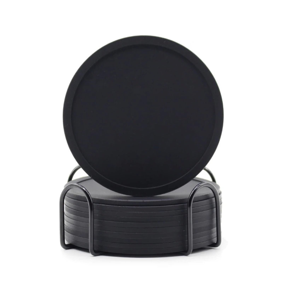 Black Silicone Coasters Set of 32 X689418