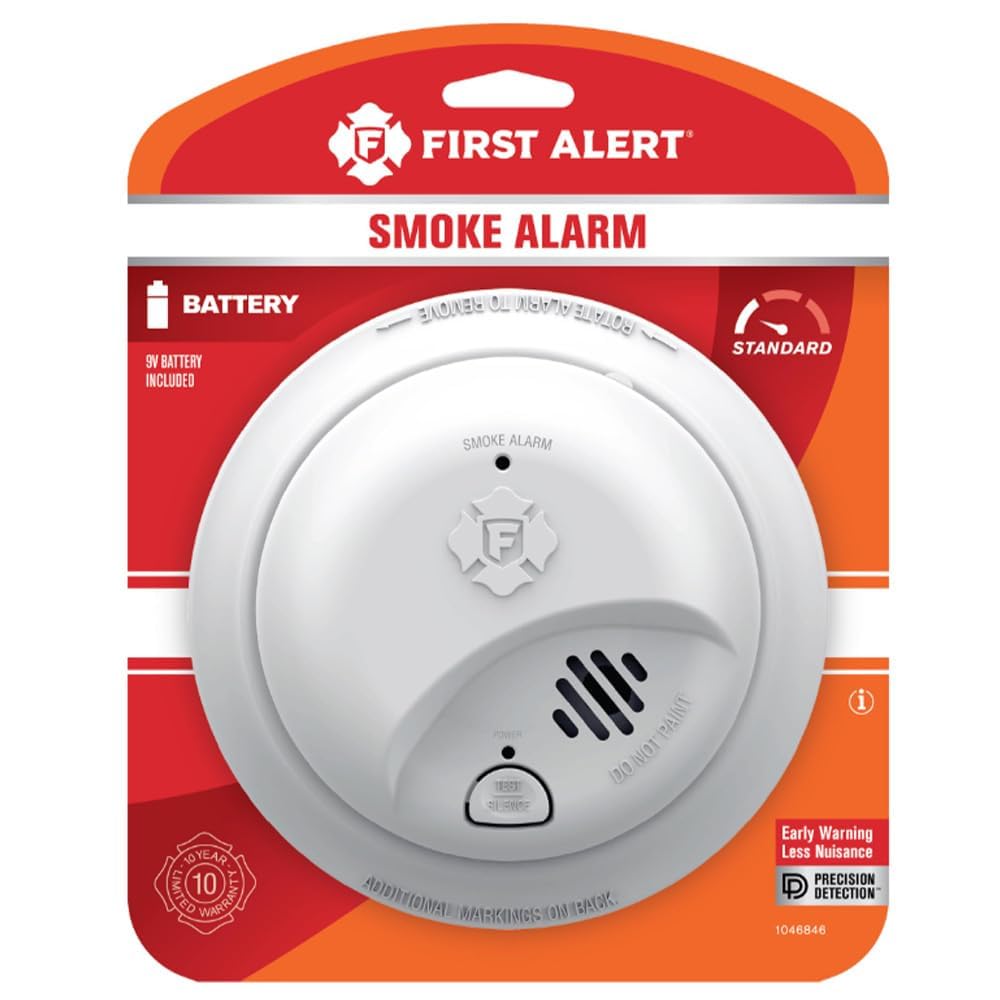 Battery-Operated Smoke Alarm F258293