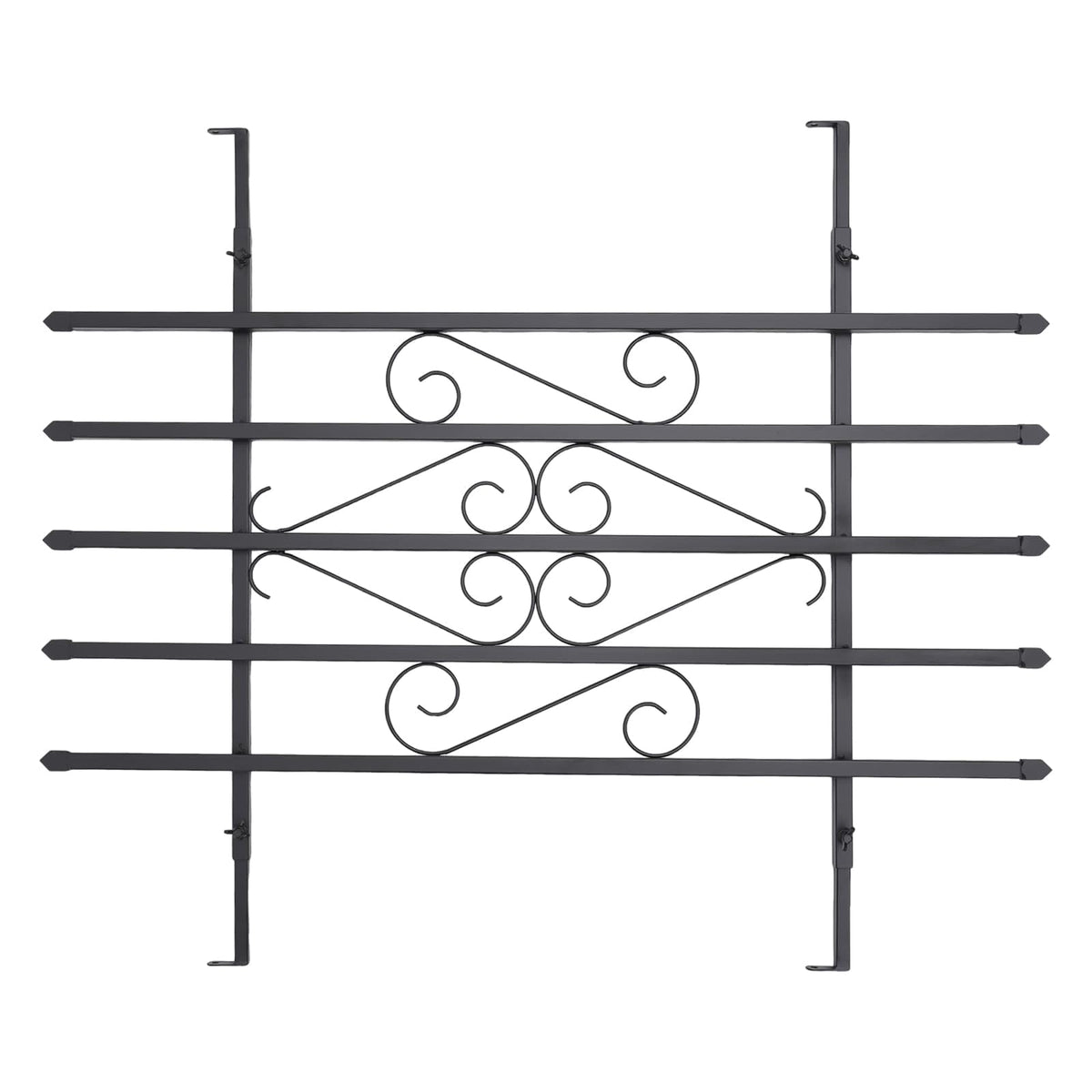 Black 24" x 36" 2 Packs Window Security Bars I67705