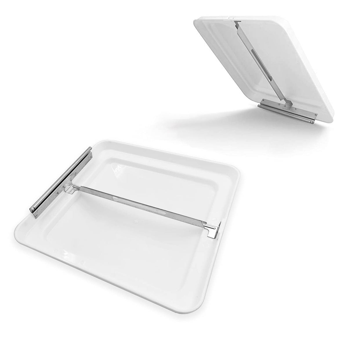 White 2Pcs 14" x 14" RV Roof Vent Lid Cover U7712