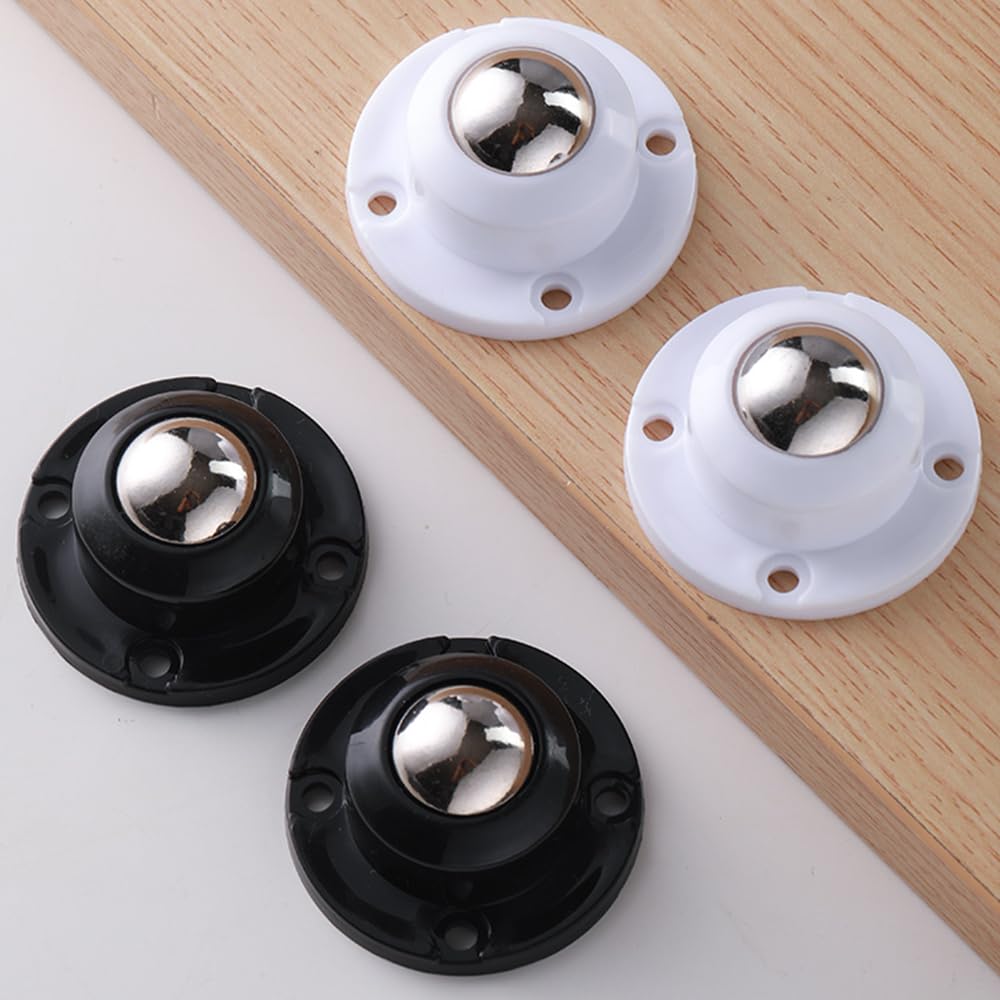 Self Adhesive Caster Wheels 0.8 Inch Black 4 Pack I792