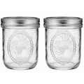 16 oz Wide Mouth Mason Jars with Lids and Bands, 2 Pack T300