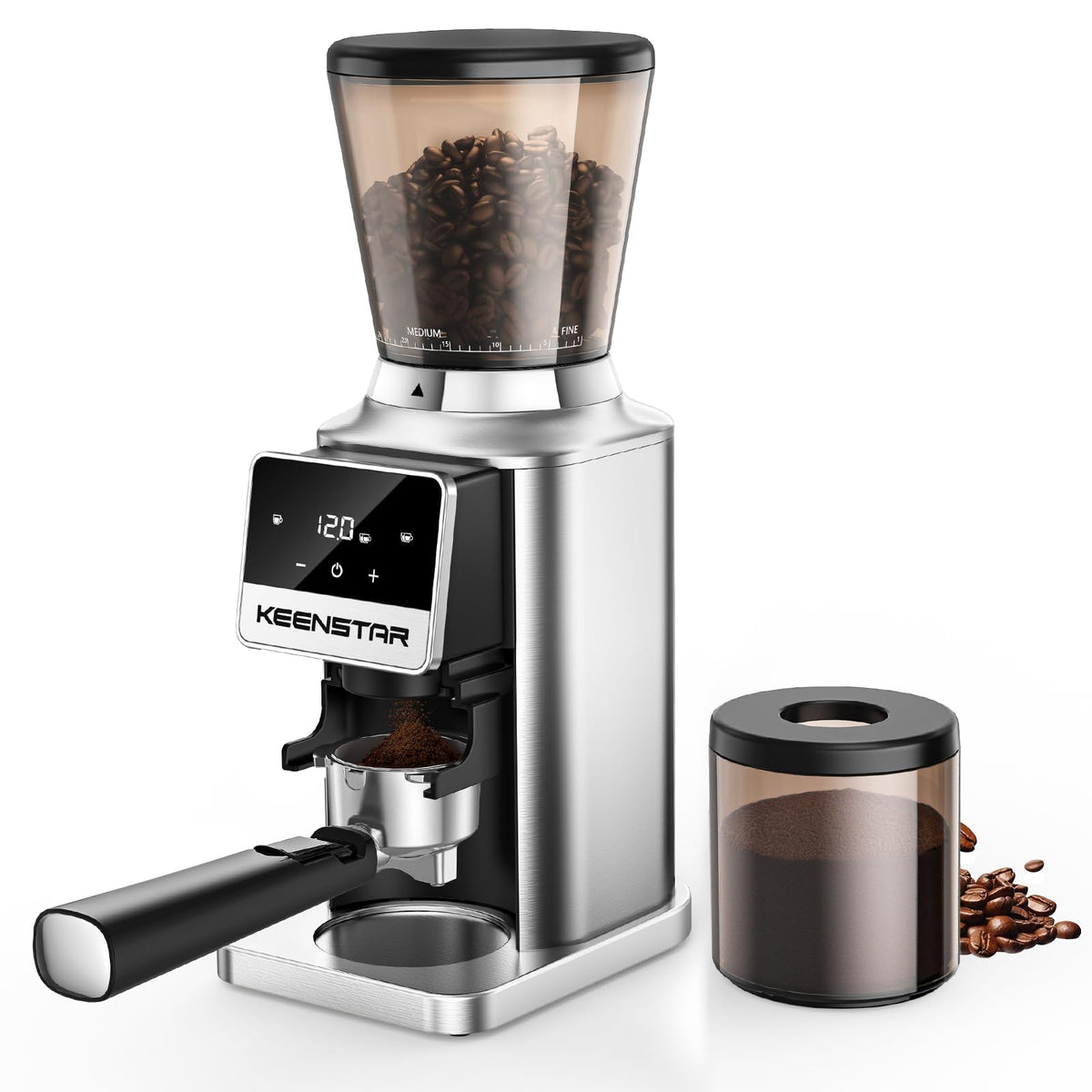 Conical Burr Coffee Grinder with Touch Screen 34 Grind B184865