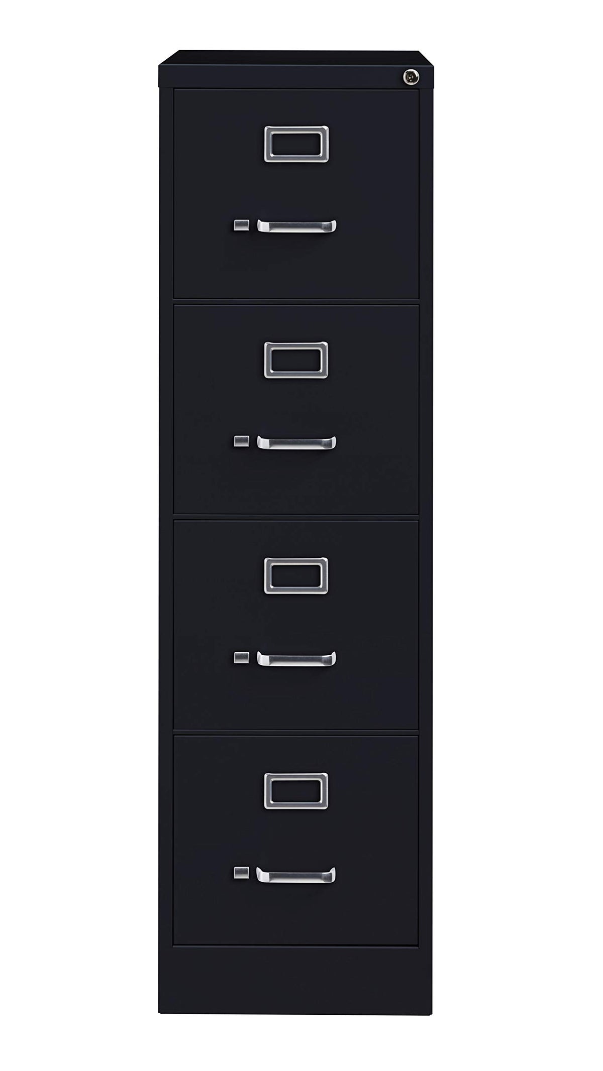 4 Drawer Letter Width Vertical File Cabinet Black F592