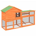 2-Tier Wooden Rabbit Hutch Small Animal Cage R17895