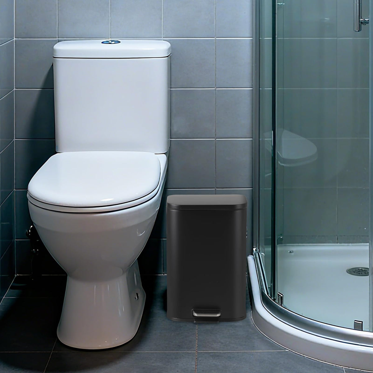 12L Stainless Steel Slim Trash Can W413