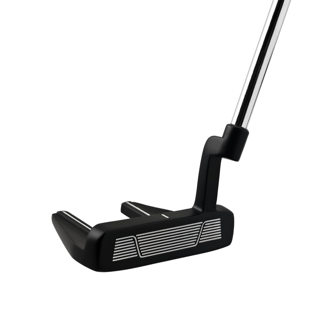 Right-Handed Matte Black Golf Putter with Aim Line & Grip G9356