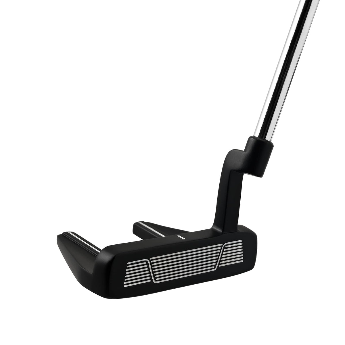 Right-Handed Matte Black Golf Putter with Aim Line & Grip G9356