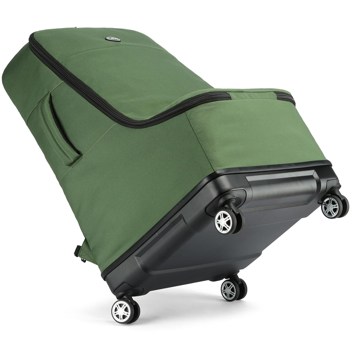 Green Car Seat Travel Bag with Spinner Wheels D6038