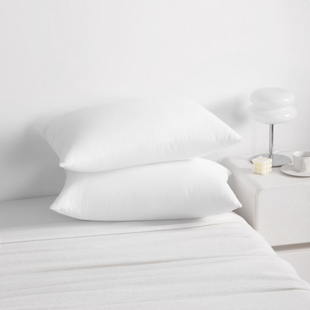 King Down Alternative Bed Pillows Set of 2 White R34875