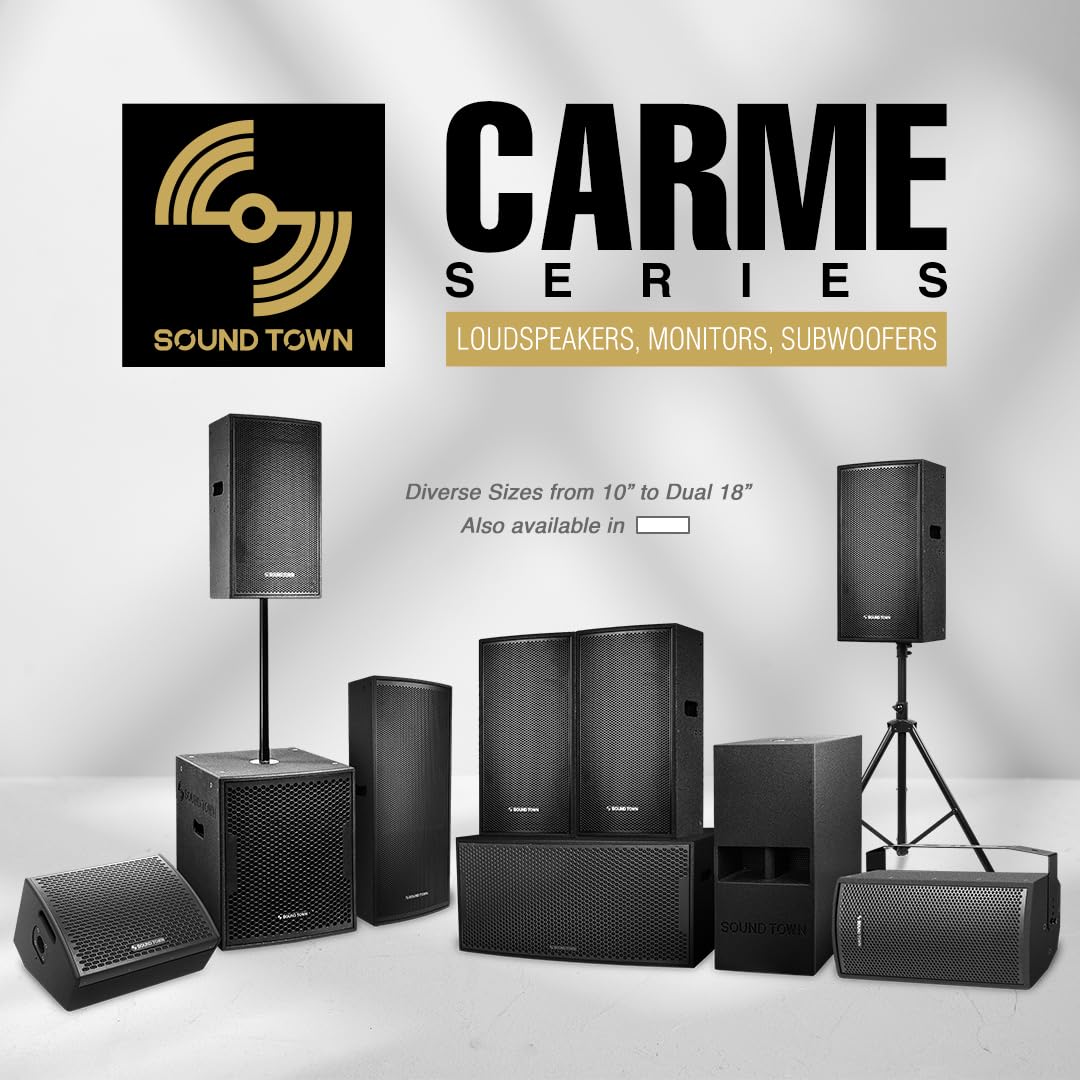 18" 1600 Watts Powered PA DJ Subwoofers with Birch Plywood Enclosure, Black K871