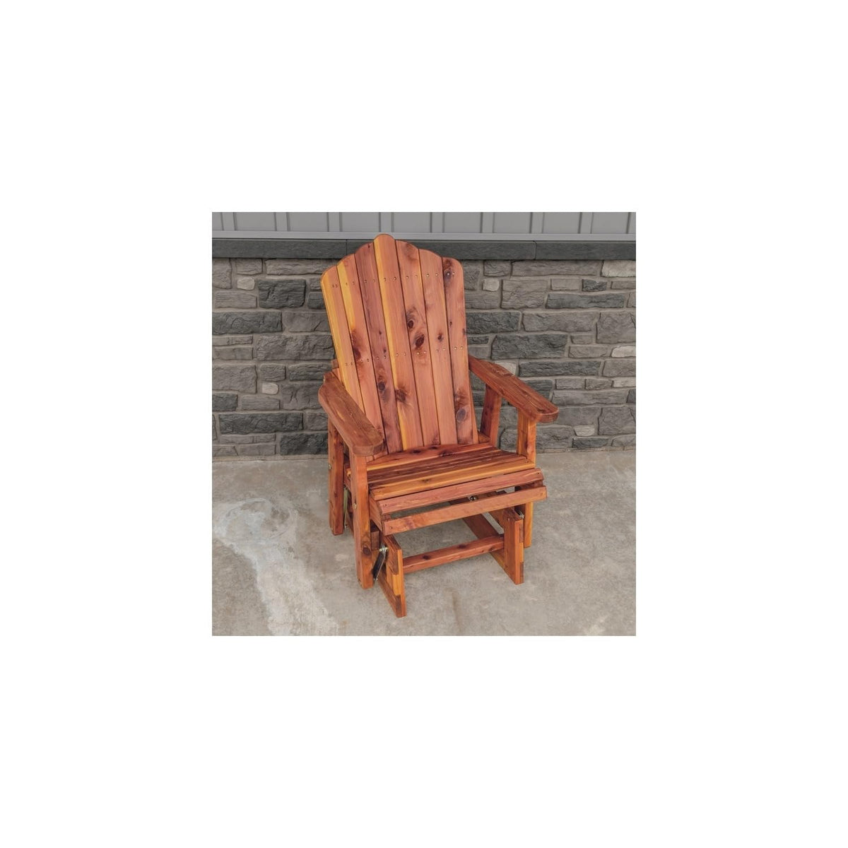 Cedar Fan-Back Outdoor Rocker O3062