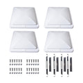 4 Pack 14 x 14 White RV Roof Vent Cover T405