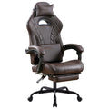 Gaming Chair with Footrest and Massage Lumbar Support K481023