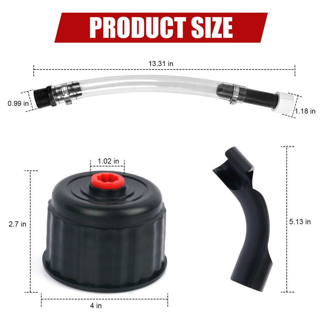 5 Gallon Fuel Jug Hose and Cap Kit X95373