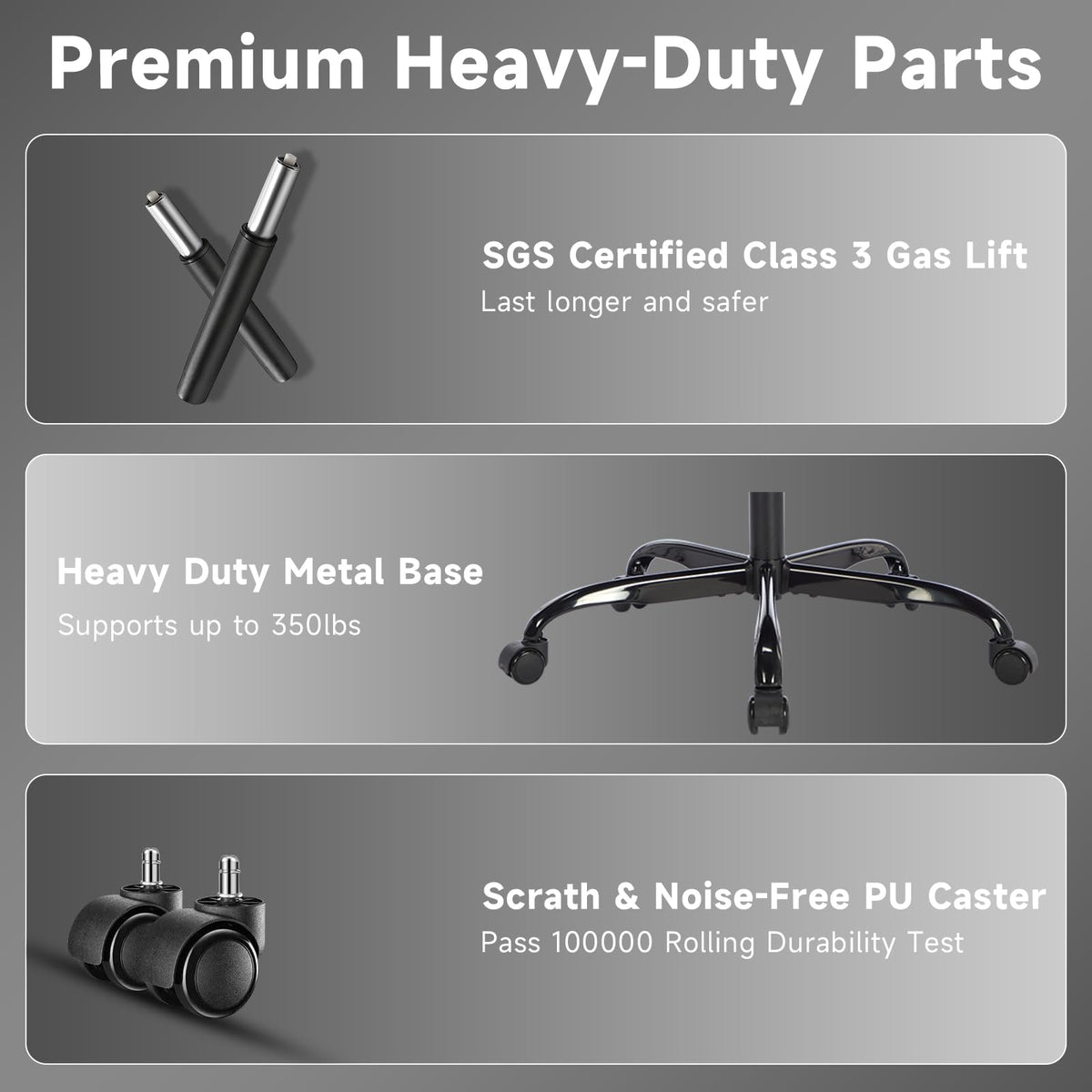 Gaming Chair with Footrest and Massage Lumbar Support K481023