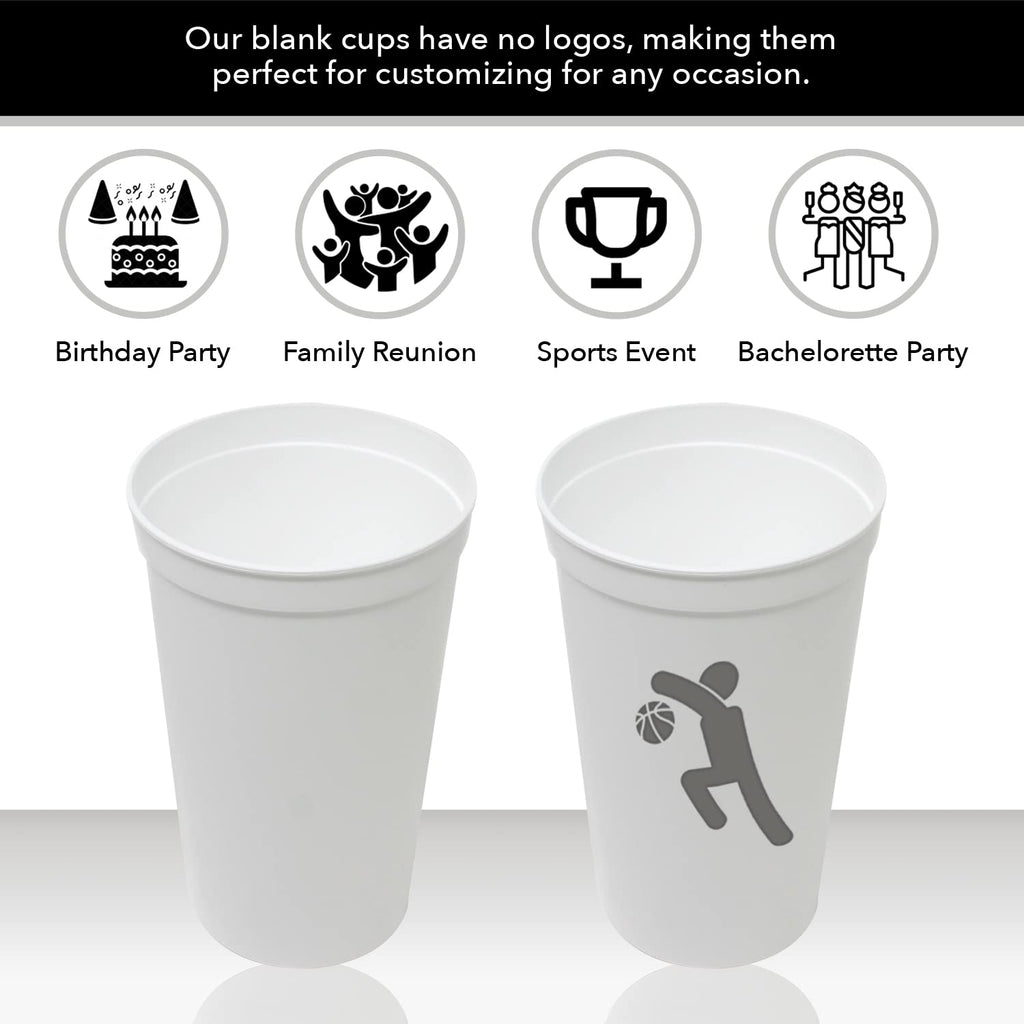 22 oz Reusable Plastic Cups with Lids and Straws, 10 Pack R42394