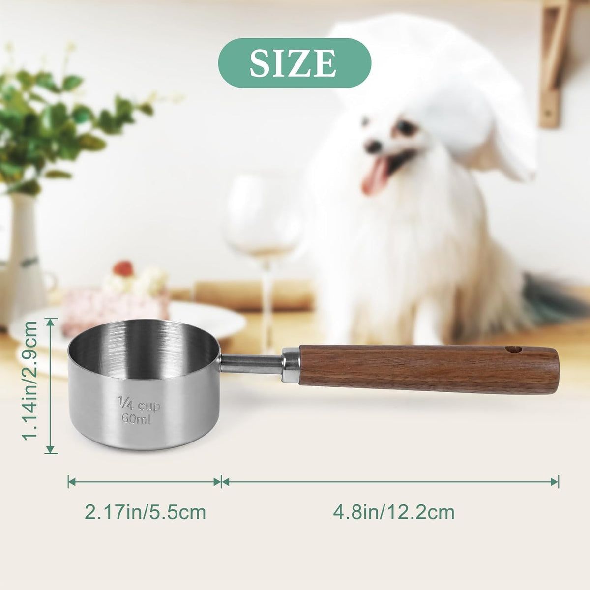 Airtight Pet Food Storage Container 4.2Qt with Lid and Scoop T211439