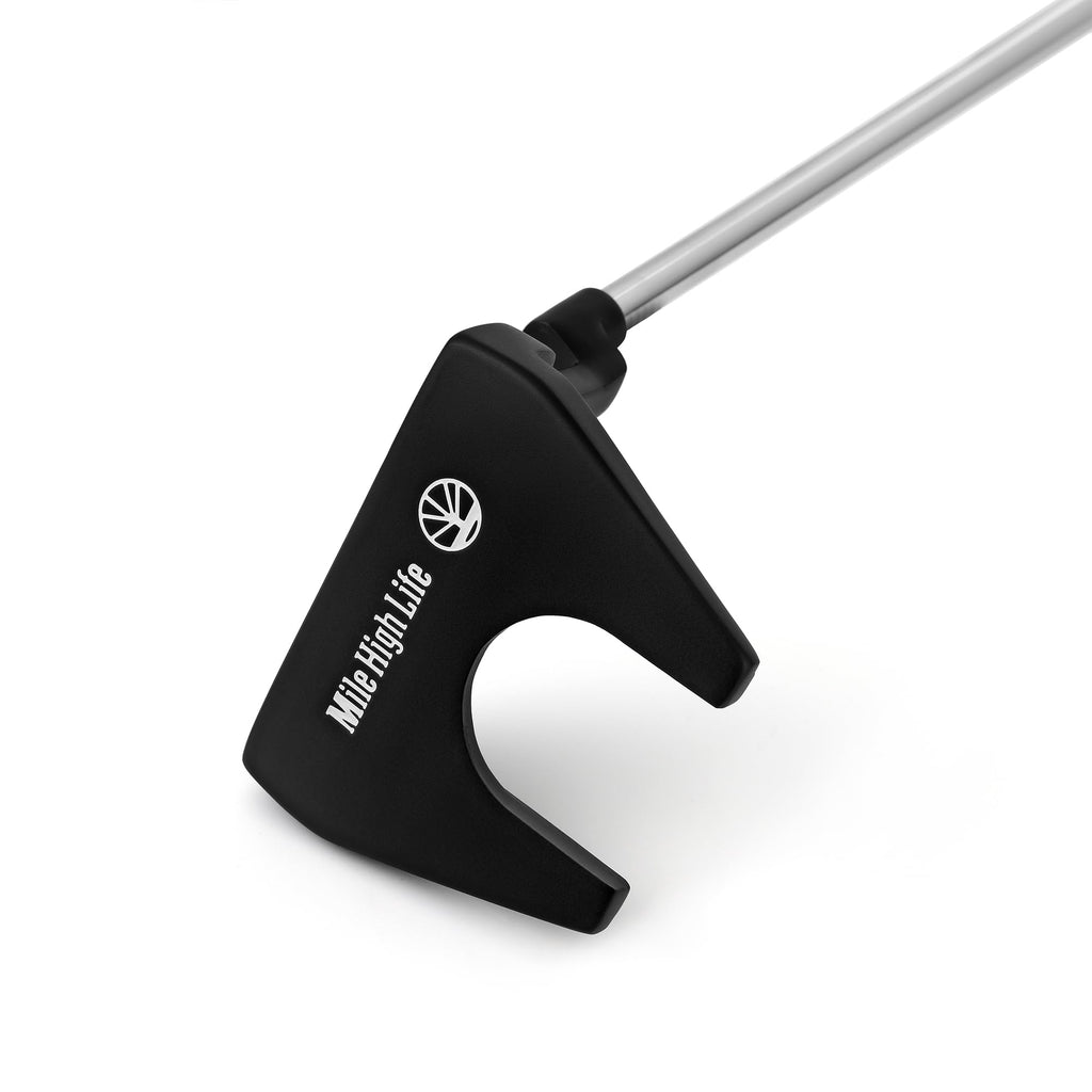 Right-Handed Matte Black Golf Putter with Aim Line & Grip G9356