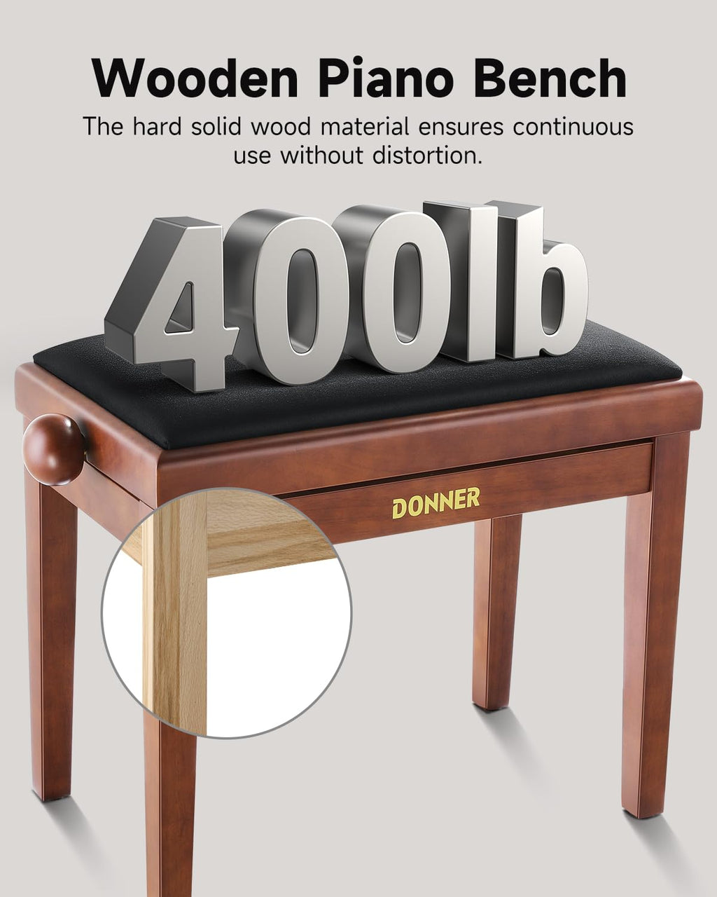 88-Key Weighted Action Digital Piano + Solid Wood Keyboard Bench X848953