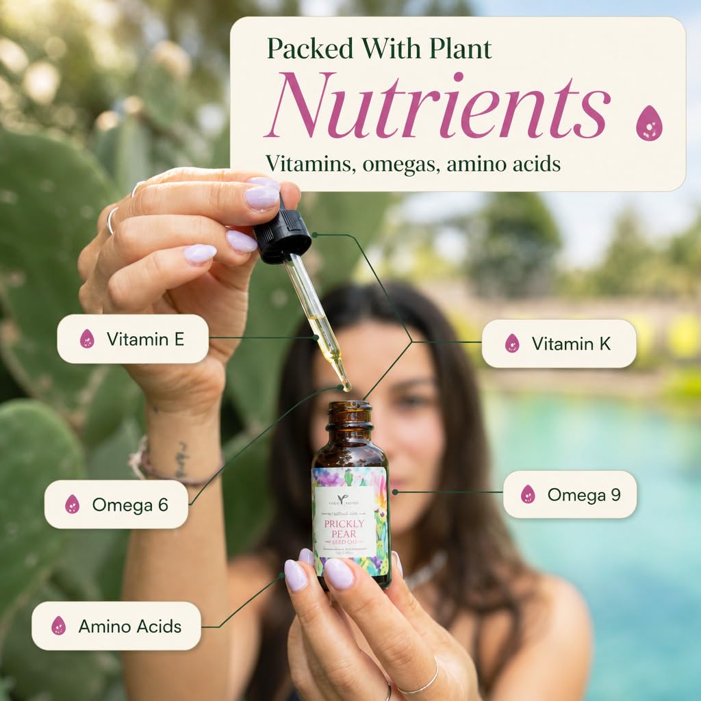 Organic Cold-Pressed Prickly Pear Seed Oil 1 oz W128