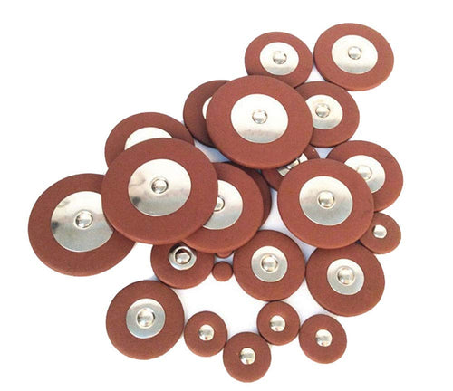 25 Pieces Leather Alto Sax Pads Replacement Set L47070