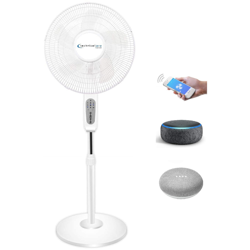 16” WIFI Enabled Oscillating Pedestal Fan L25290