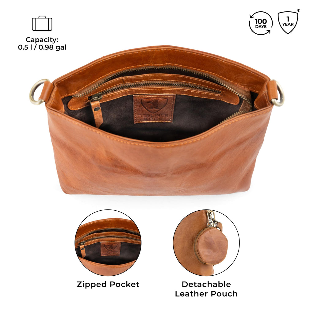 Full Grain Leather Crossbody Purses T2508