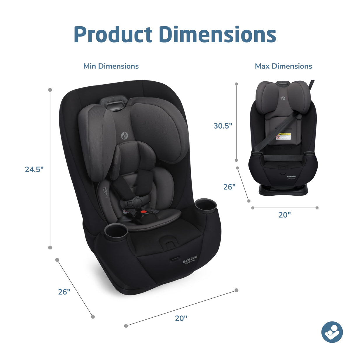 Convertible Car Seat, 5-100 lbs I8800