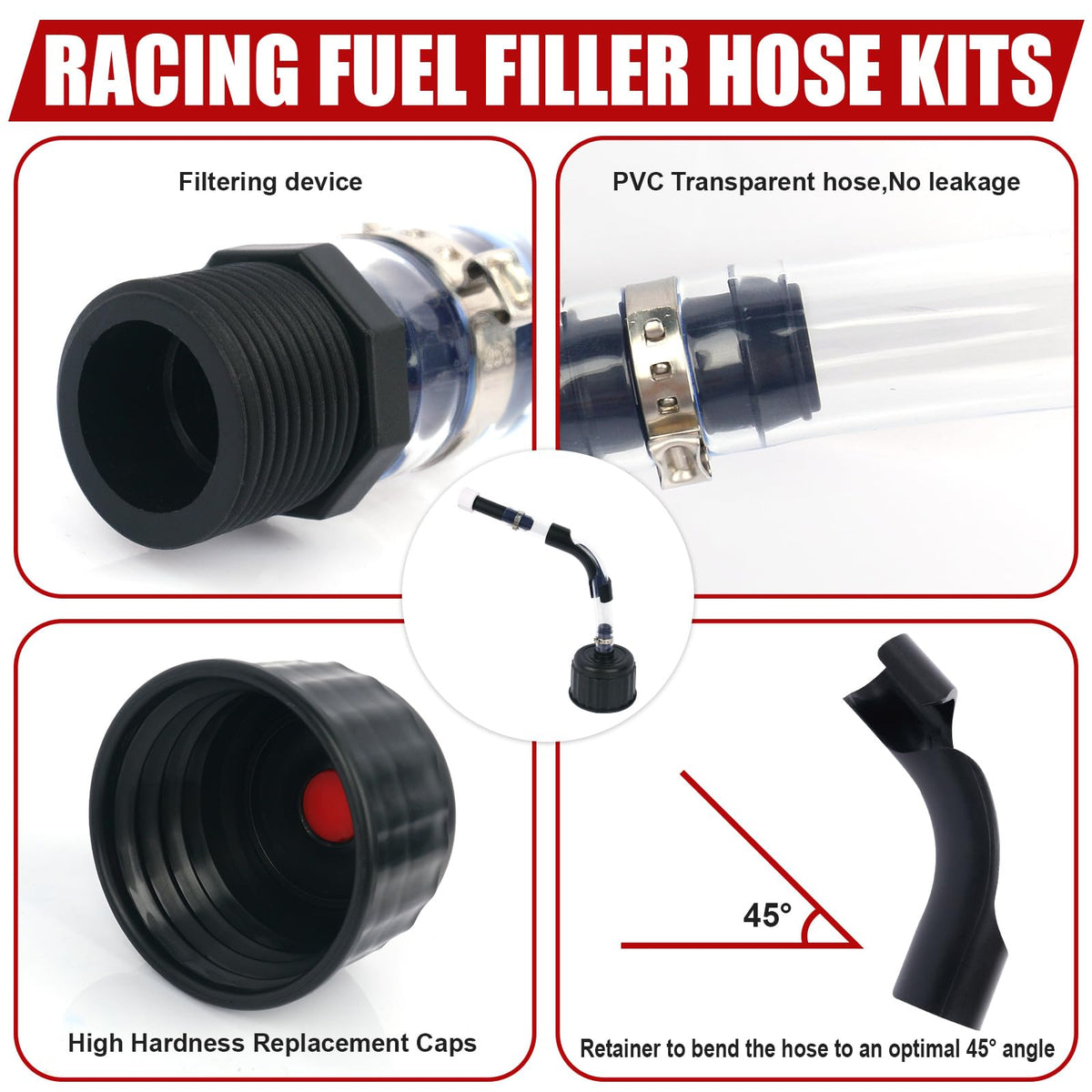 5 Gallon Fuel Jug Hose and Cap Kit X95373