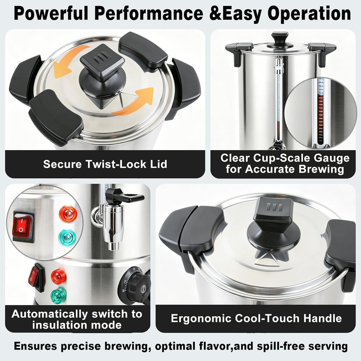 70 Cup Stainless Steel Coffee Urn N526