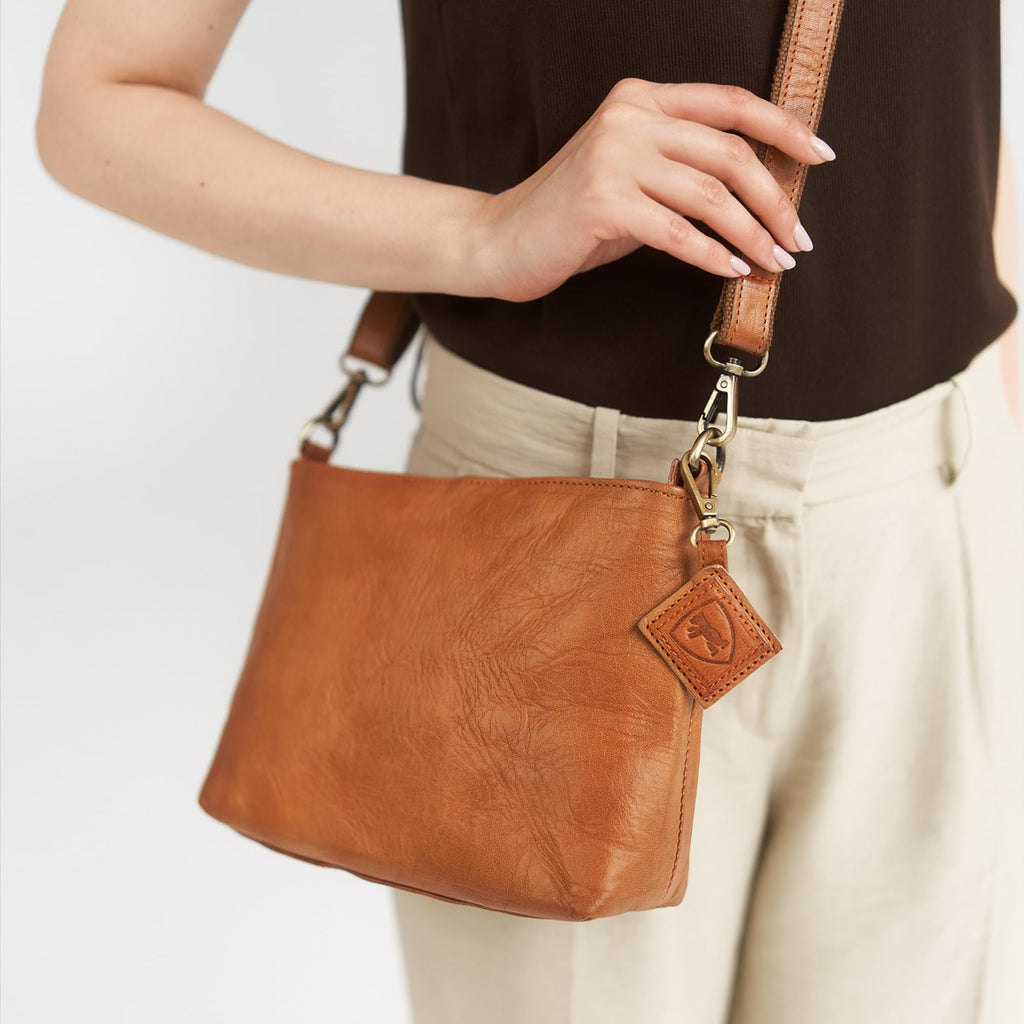 Full Grain Leather Crossbody Purses T2508