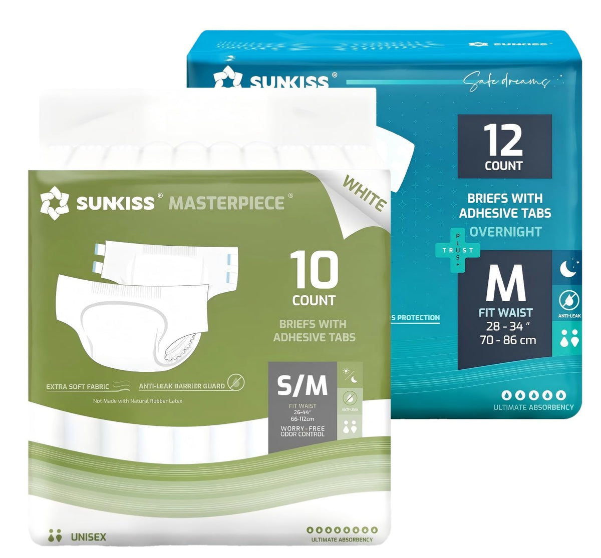 White Adult Diapers I424283