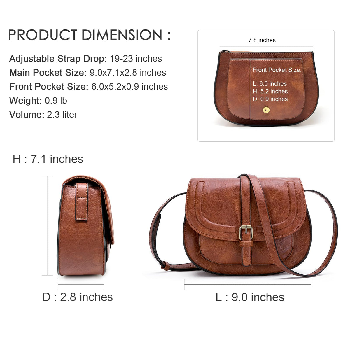 Crossbody Bags Vegan Leather F40031