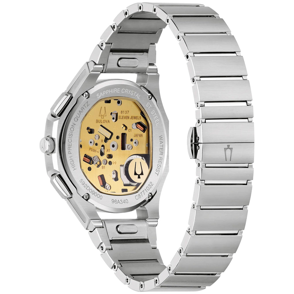 Brown Dial Stainless Steel Chronograph Watch Set 41.5mm B75020