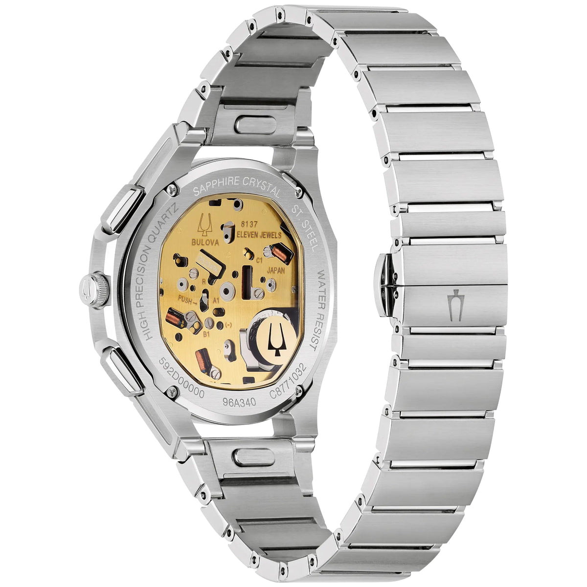 Brown Dial Stainless Steel Chronograph Watch Set 41.5mm B75020