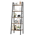 5-Tier Ladder Bookshelf with Metal Frame B97632