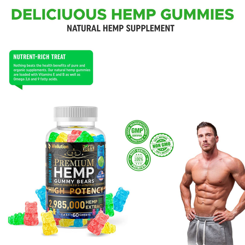 Sugar-Coated Hemp Gummies 2,985,000 MCG 60ct W42867