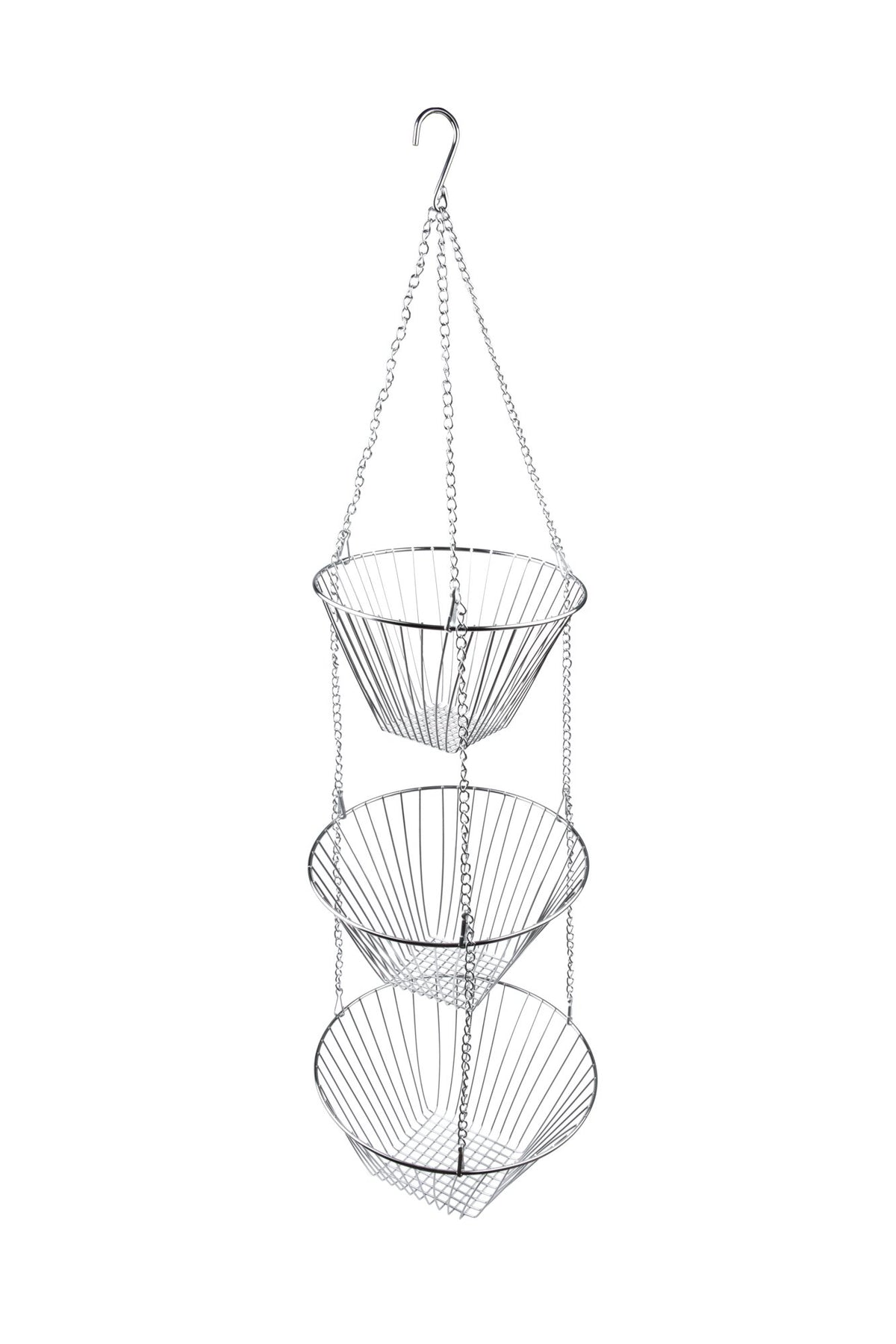 Three Tier Hanging Wire Baskets, Pack of 2 E596