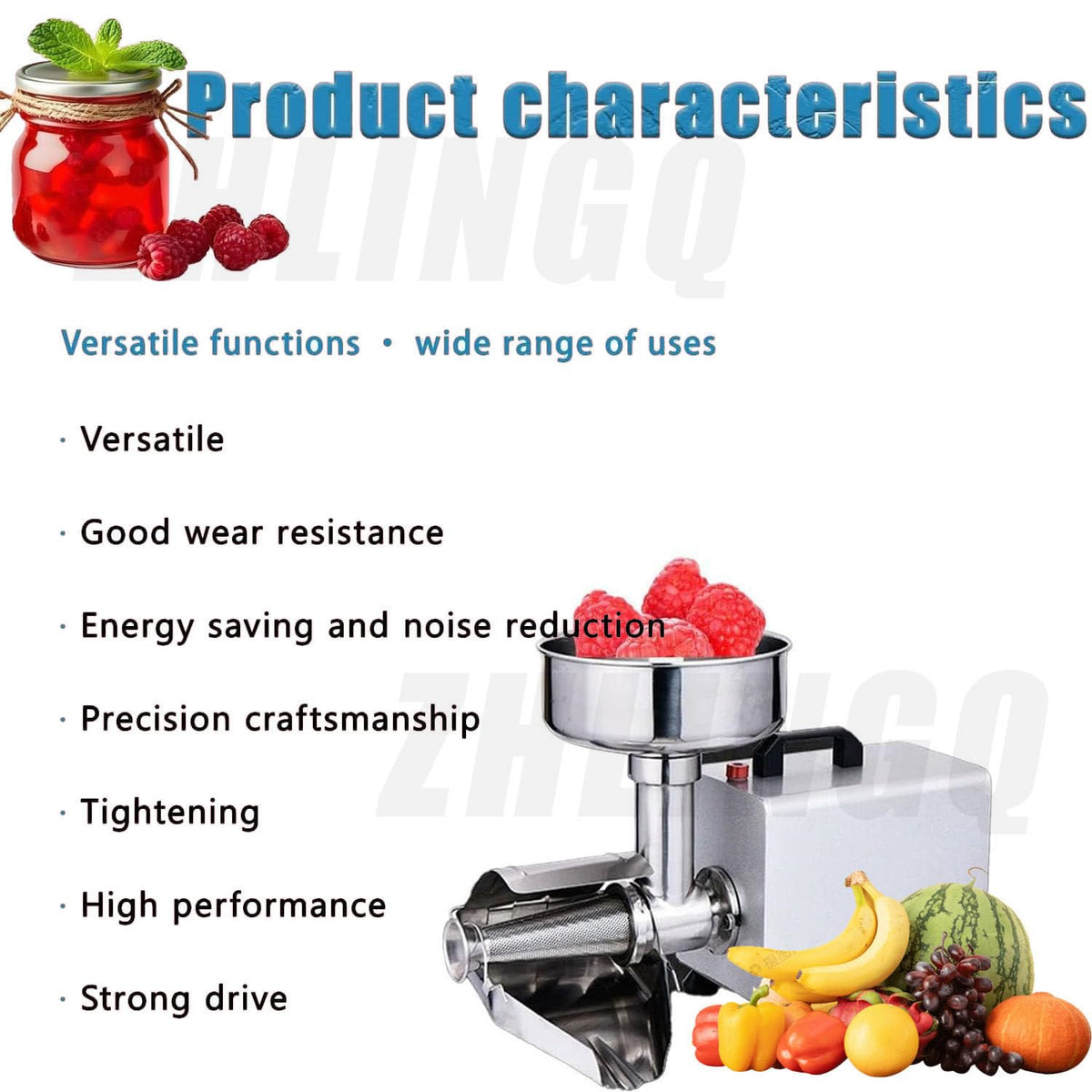 450W Electric Sauce Maker with Funnel & Trough C9904
