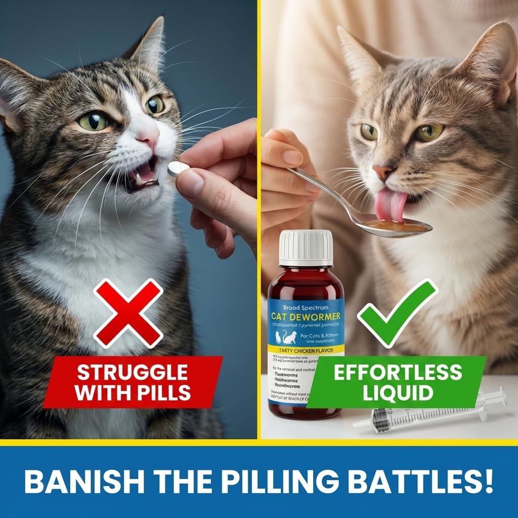 Cat and Kitten Dewormer Oral Suspension 100ml I1061