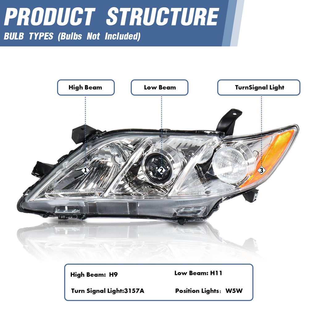 Pair of Headlights Assembly U33152