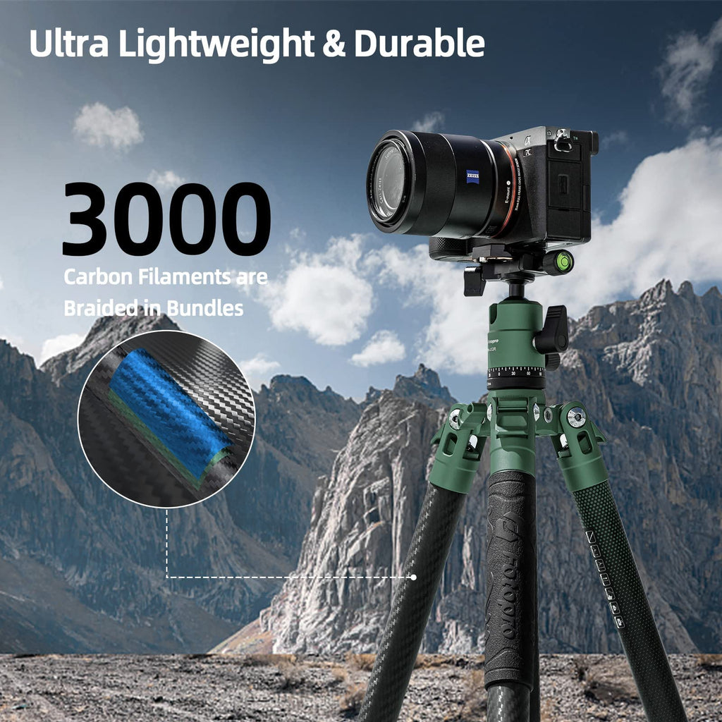 Carbon Fiber 60 Inch Camera Tripod K848