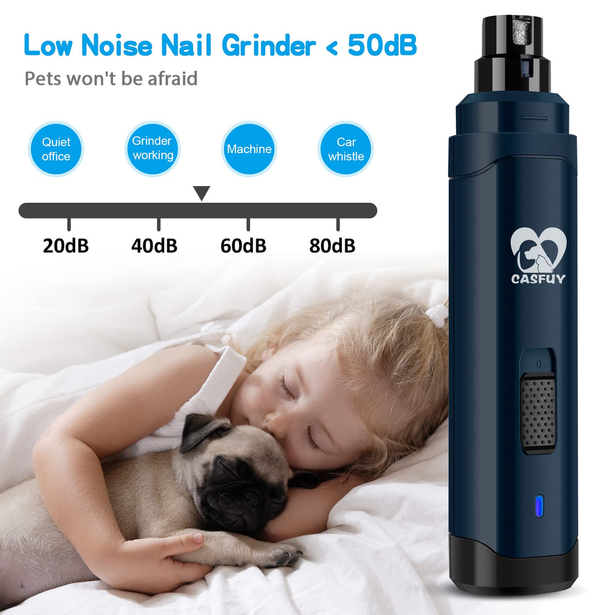 2-Speed Electric Pet Nail Grinder O8976