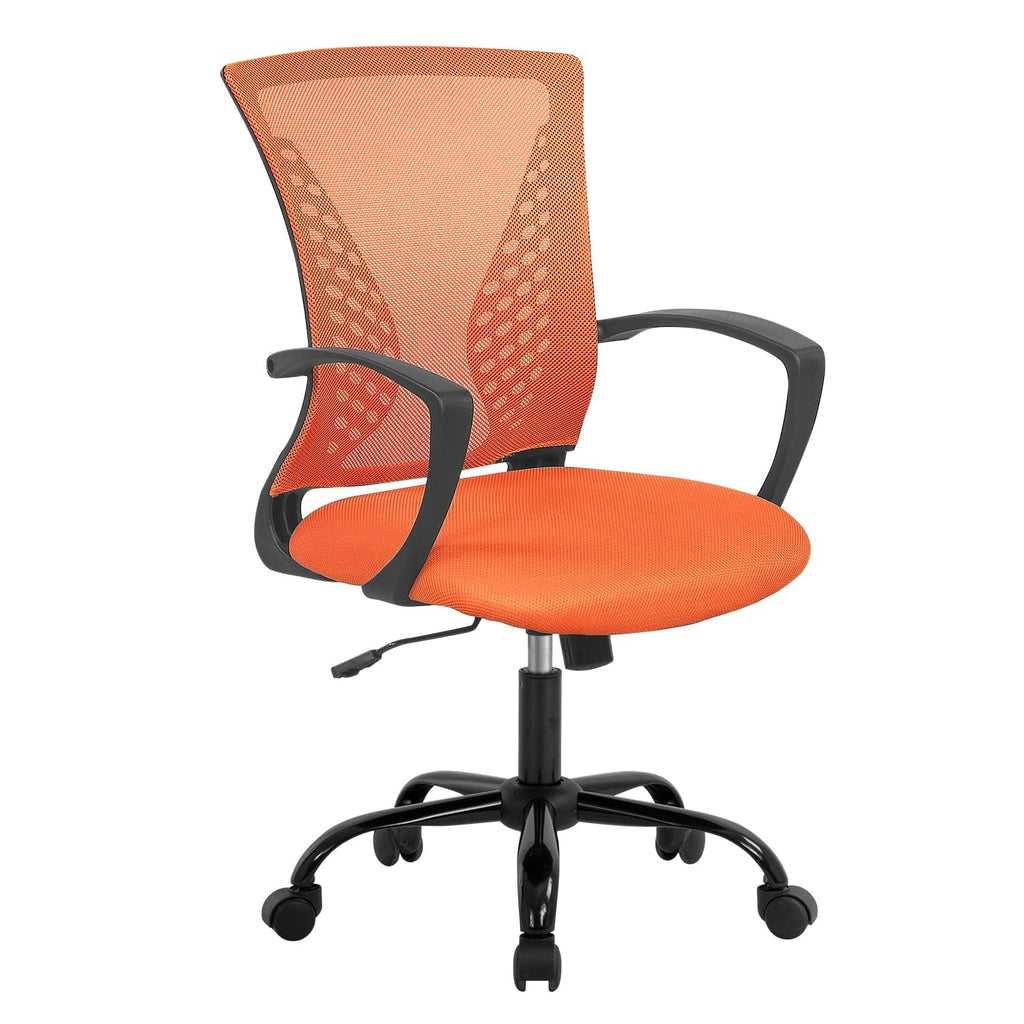 Orange Ergonomic Office Chair with Lumbar Support Armrest F82367